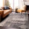 World Rug Gallery Distressed Abstract Non Shedding Soft Area Rug 5' x 7' Gray 390GRAY5x7 - alternate 6